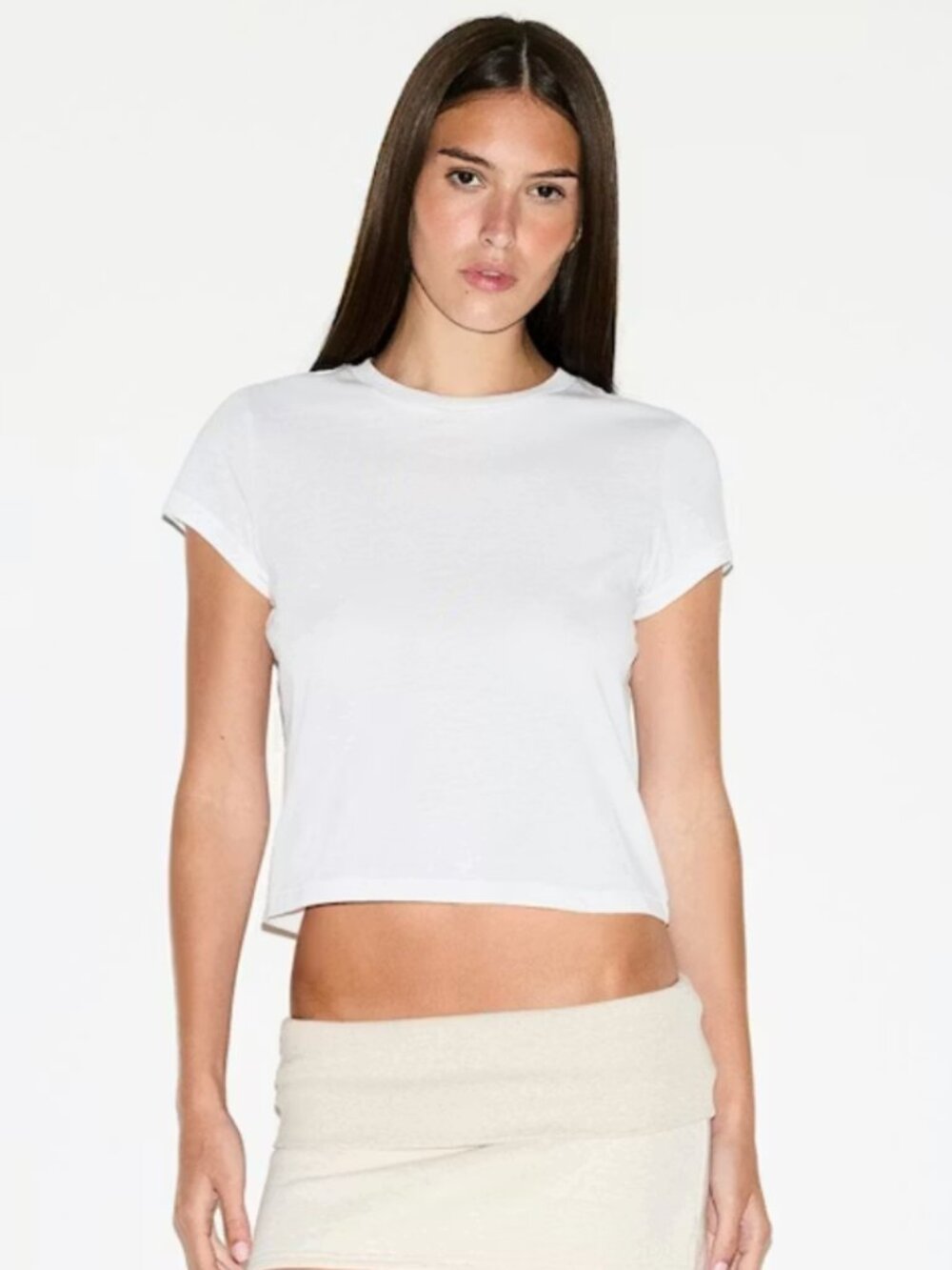 NWT Skims Relaxed Tees | Shrunken T-Shirt in Snow